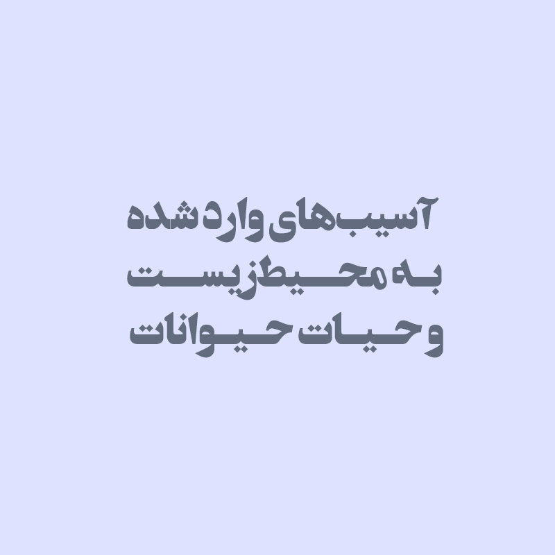 آسیب‌های وارد شده به محیط‌زیست و حیات حیوانات